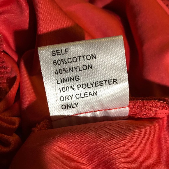 Tadashi Shoji 10 Red Lace Sheath Dress - Picture 5 of 5